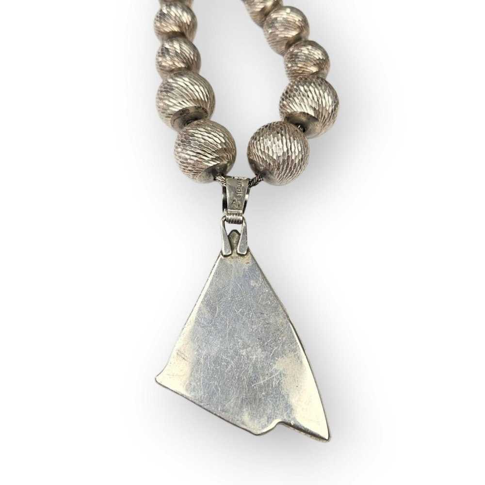 Andrew Johnson Navajo Sterling Necklace Multi-Sto… - image 6