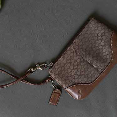 Vintage Coach Signature Wristlet - image 1