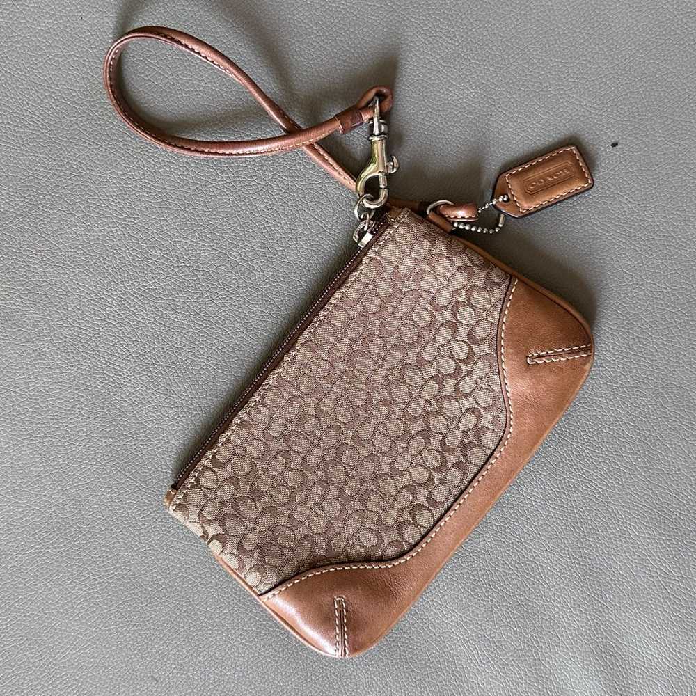 Vintage Coach Signature Wristlet - image 3