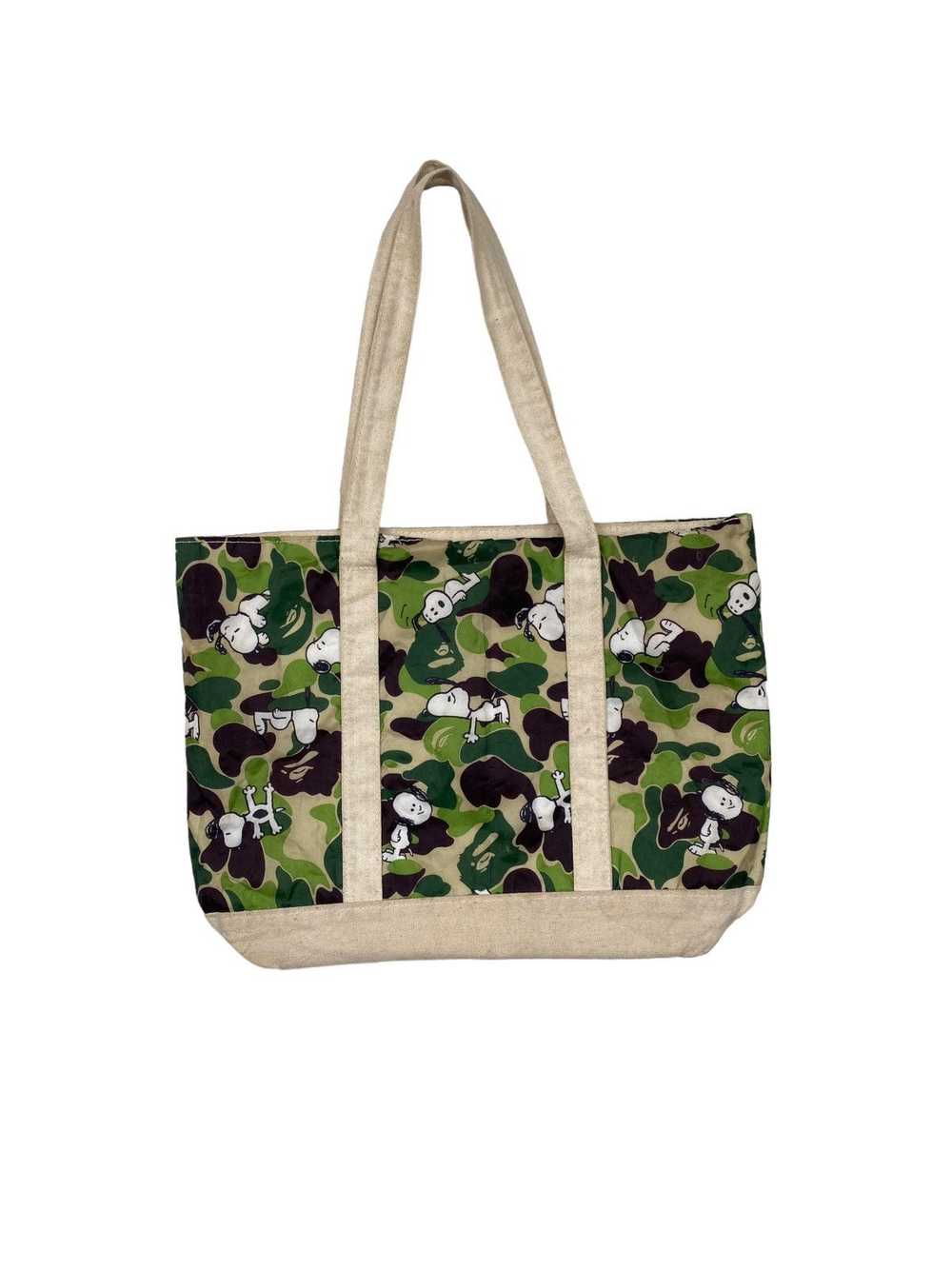 Bape A bathing ape x peanuts Reversible tote bag - image 1