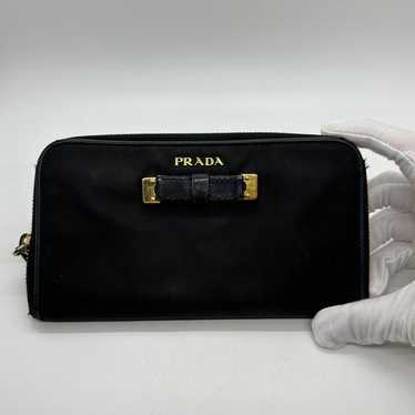 Prada Nylon Zip around Wallet