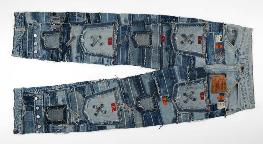 Avant Garde × Levi's × Vintage Levi’s 505 Patchwo… - image 1