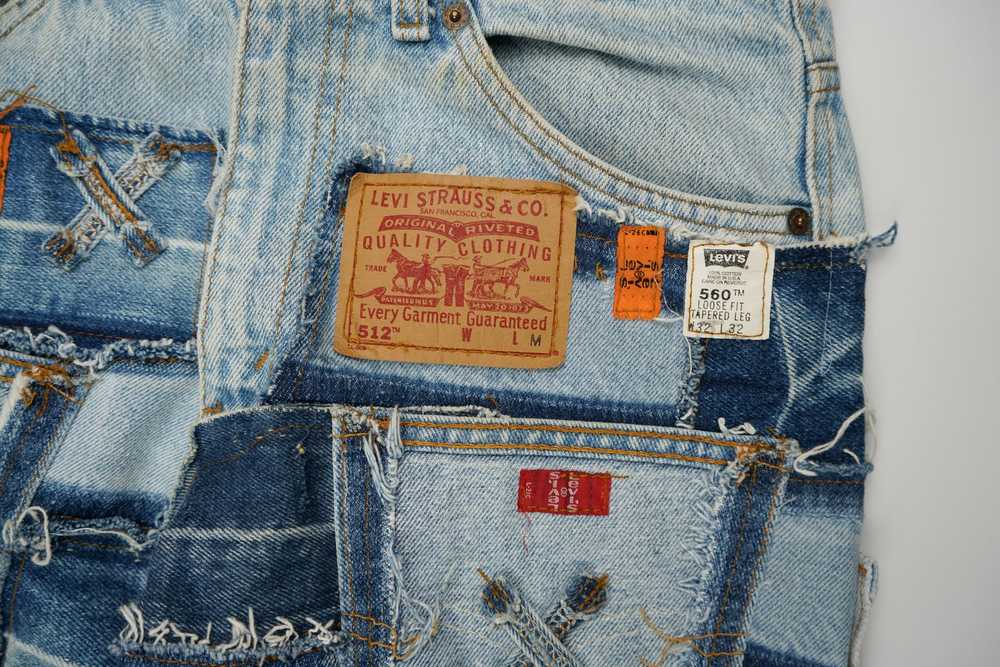 Avant Garde × Levi's × Vintage Levi’s 505 Patchwo… - image 4