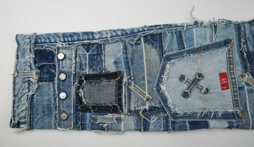 Avant Garde × Levi's × Vintage Levi’s 505 Patchwo… - image 5