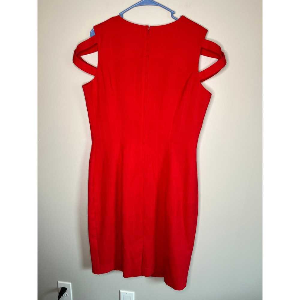 Vintage 2000s Leslie Lucks Red Formal Cocktail Pr… - image 5