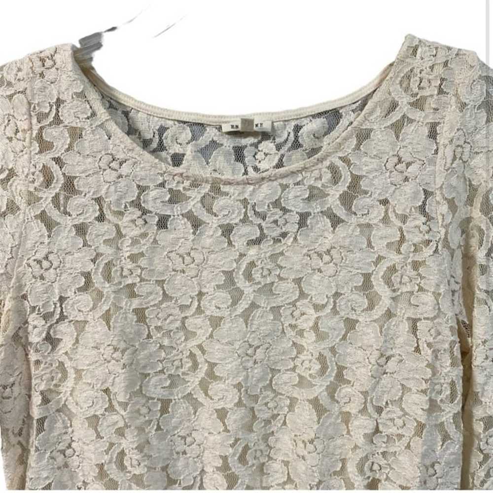 NWOT Cream Lace Above the Knee Dress - image 2