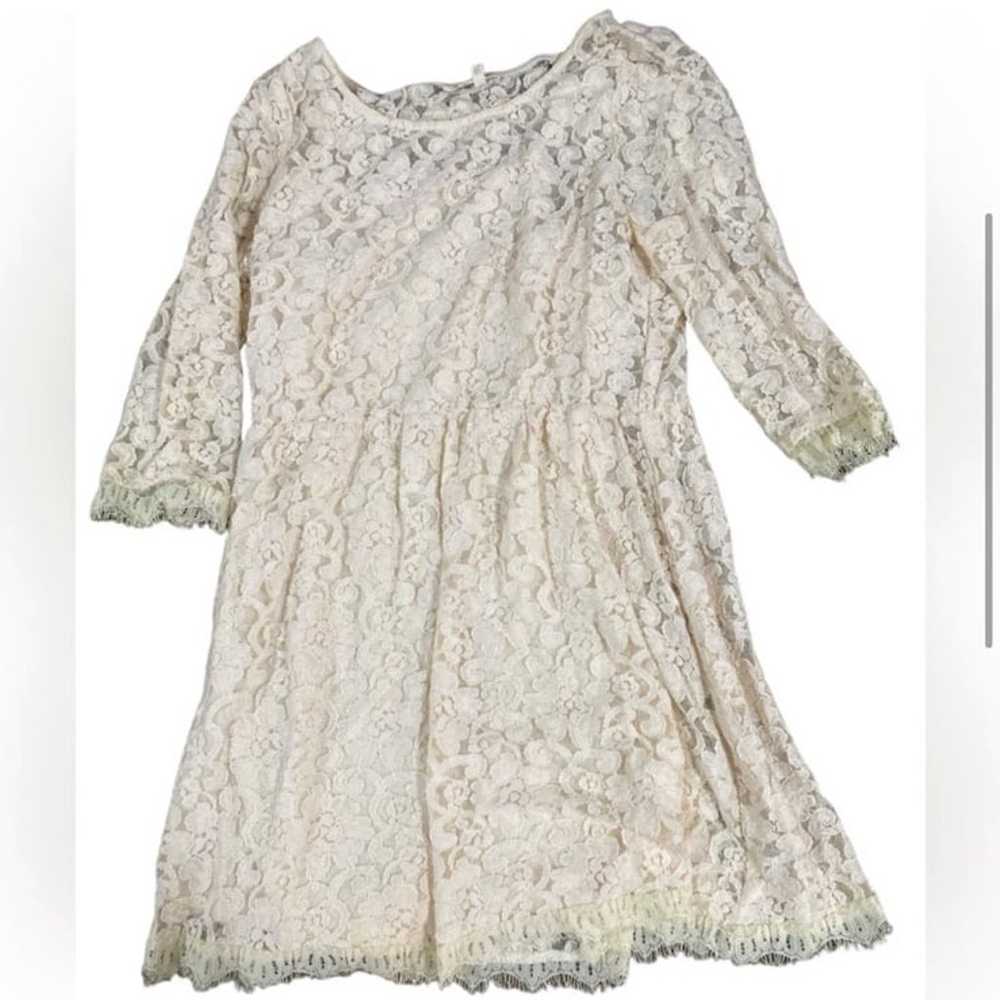 NWOT Cream Lace Above the Knee Dress - image 5