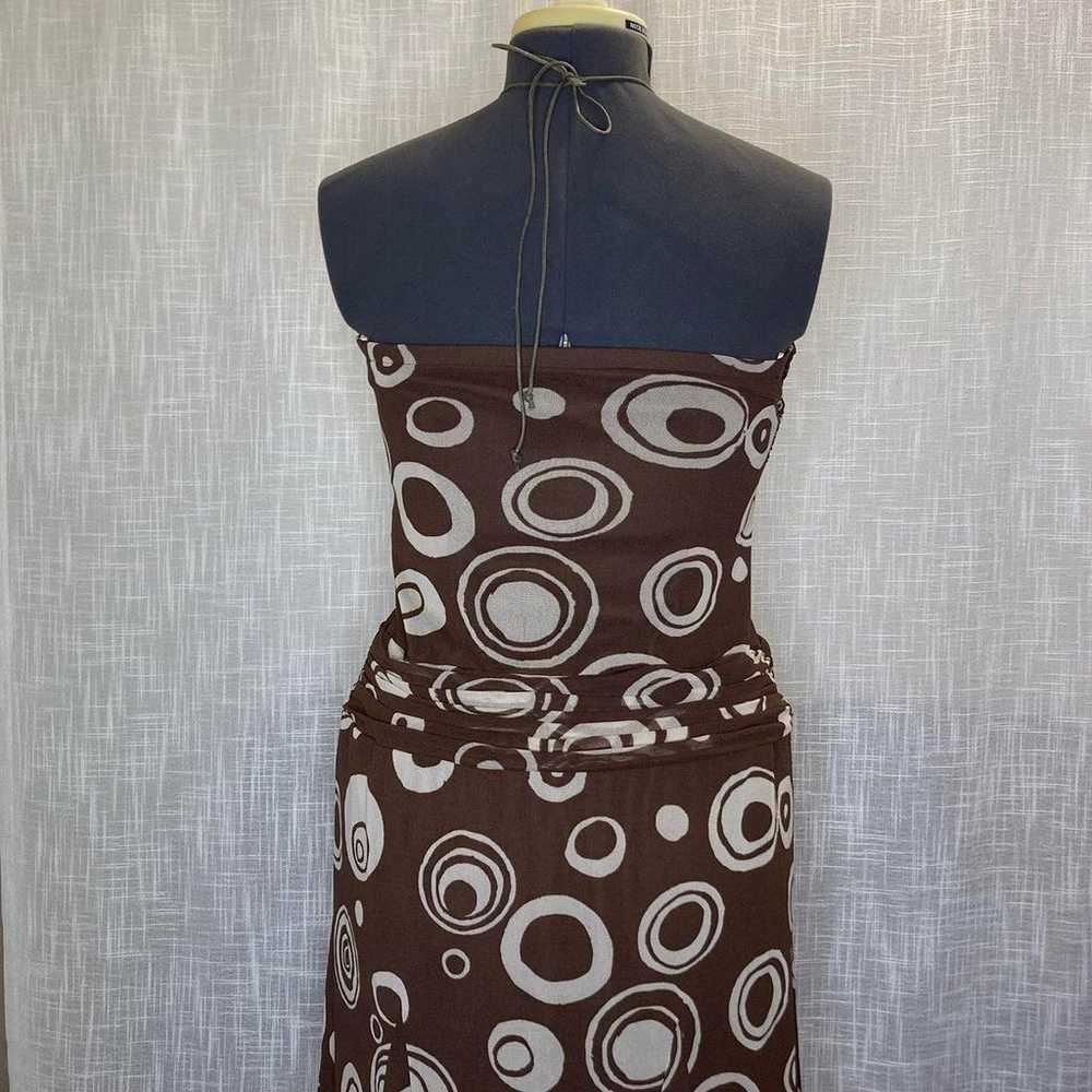 SANGRIA VINTAGE Y2K HALTER PADDED DRESS 14P - image 5