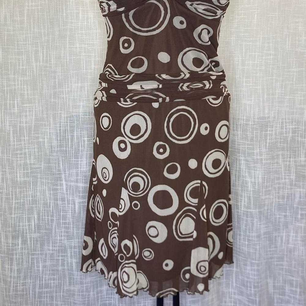 SANGRIA VINTAGE Y2K HALTER PADDED DRESS 14P - image 8