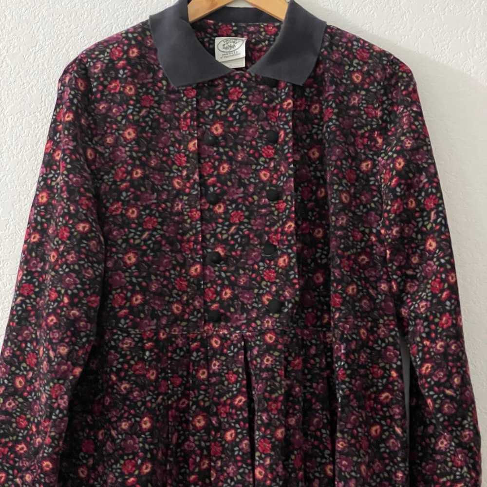 VTG Laura Ashley Corduroy Ditsy Floral Midi Dress… - image 7