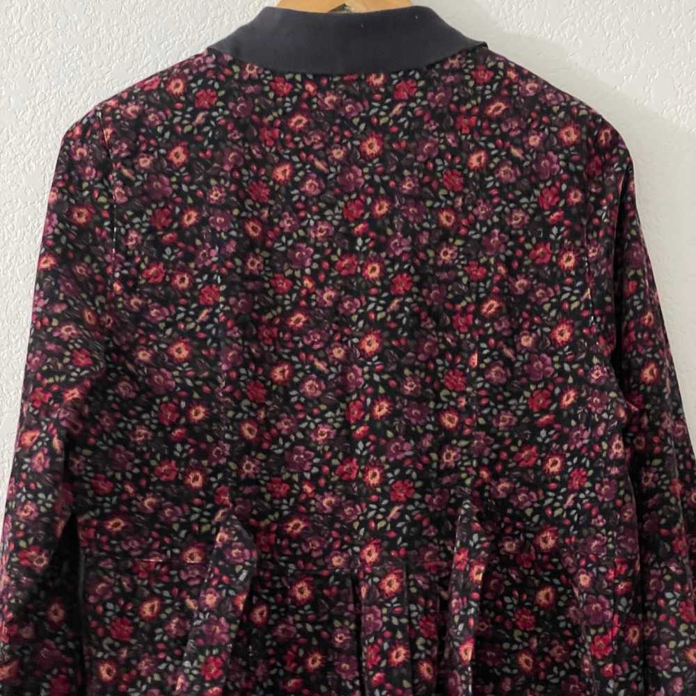 VTG Laura Ashley Corduroy Ditsy Floral Midi Dress… - image 8