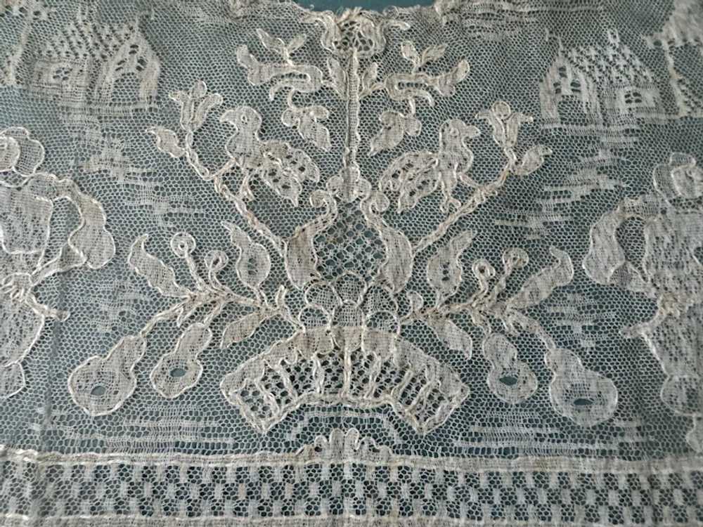 Antique Hand done lace Hankie Rare exceptional Mu… - image 10