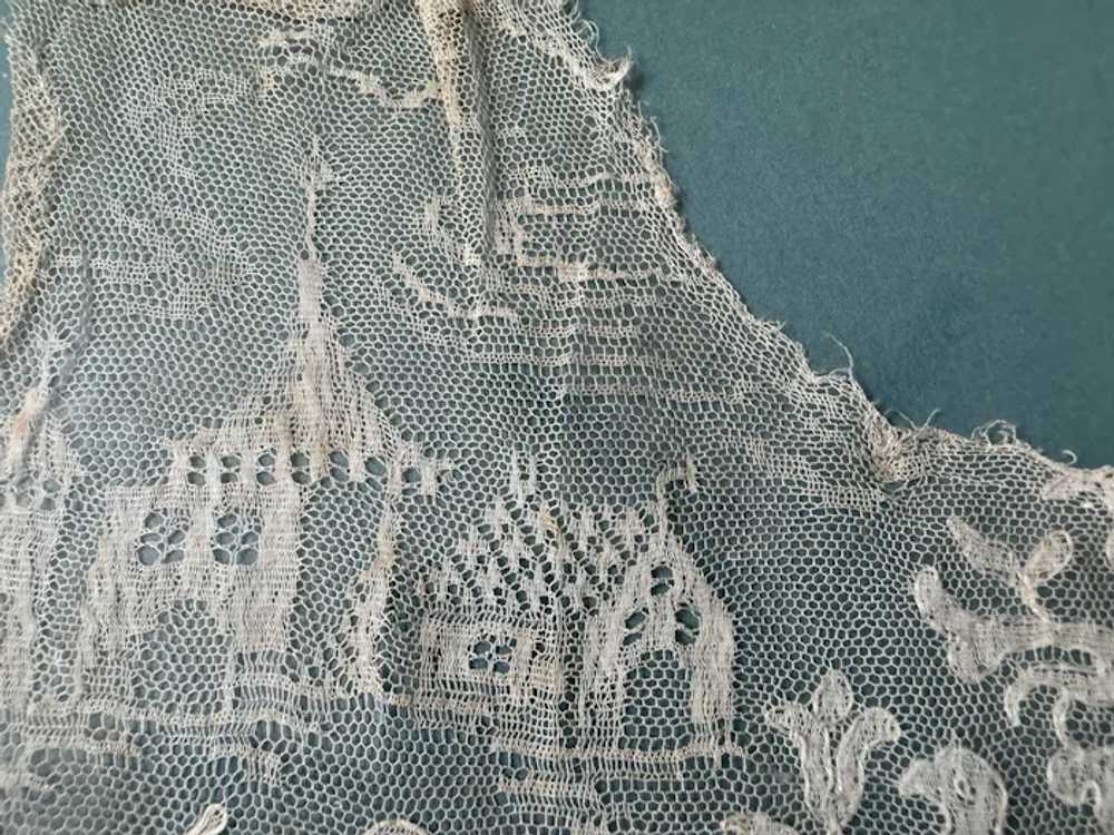 Antique Hand done lace Hankie Rare exceptional Mu… - image 11