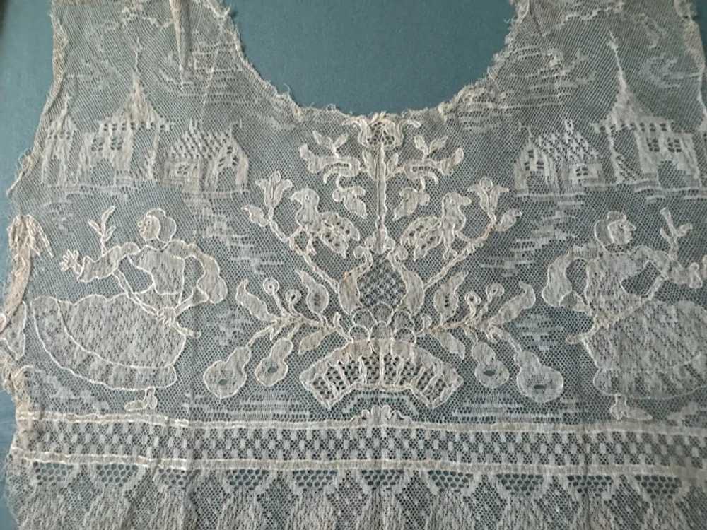 Antique Hand done lace Hankie Rare exceptional Mu… - image 2