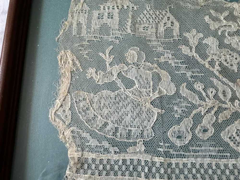 Antique Hand done lace Hankie Rare exceptional Mu… - image 3