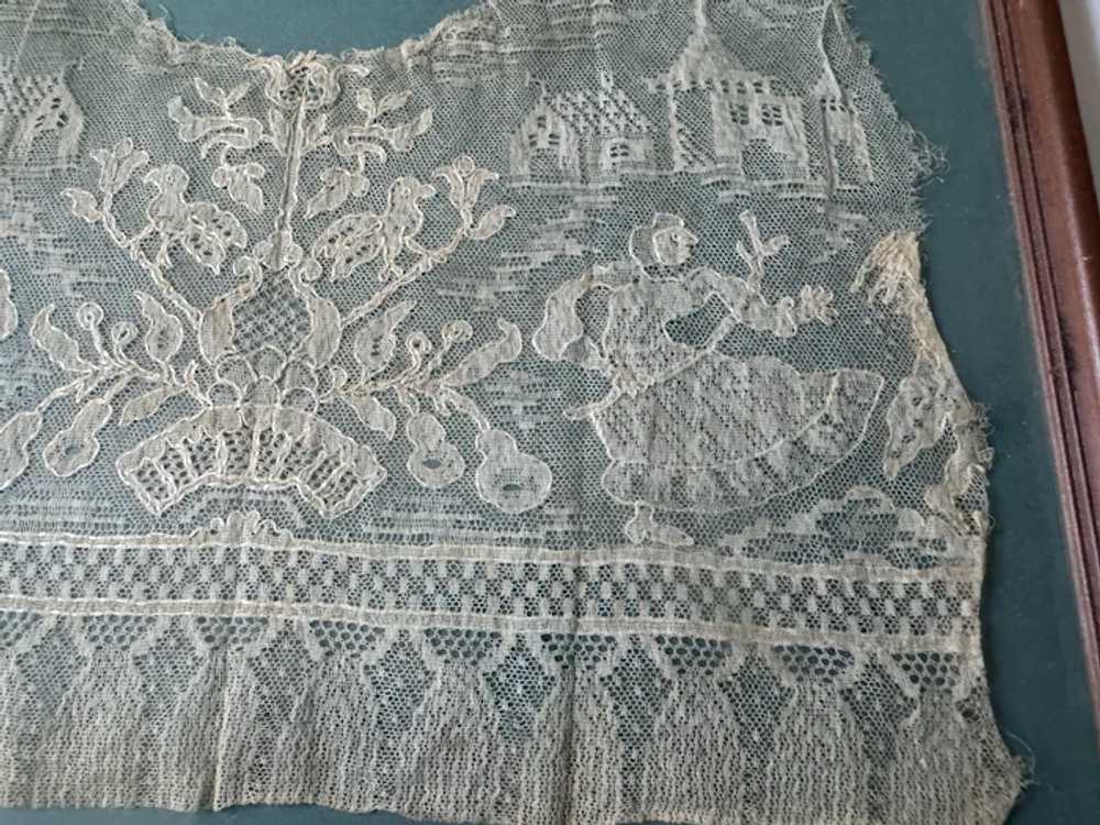 Antique Hand done lace Hankie Rare exceptional Mu… - image 5