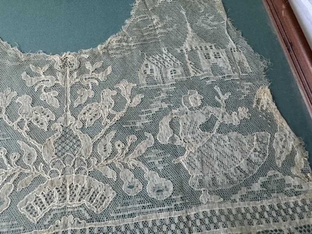 Antique Hand done lace Hankie Rare exceptional Mu… - image 6