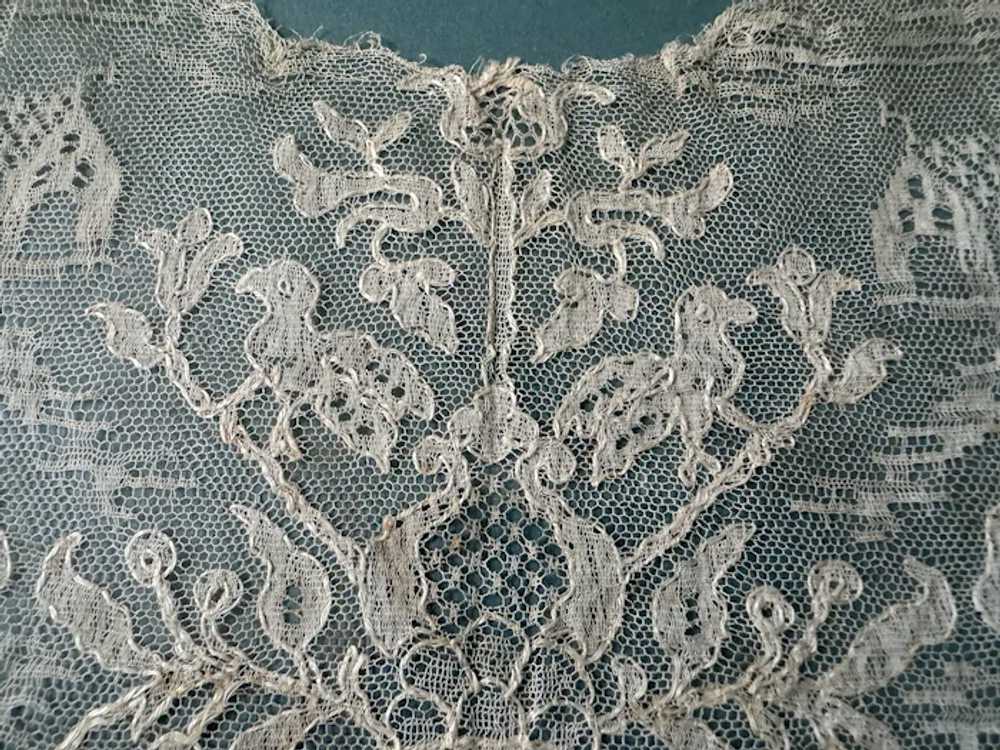 Antique Hand done lace Hankie Rare exceptional Mu… - image 9