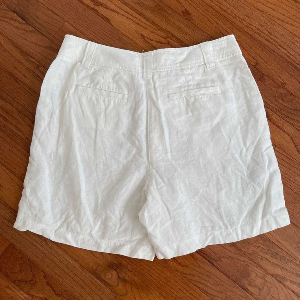 Boden BODEN Linen Filey Seamed Pocket Shorts Whit… - image 7