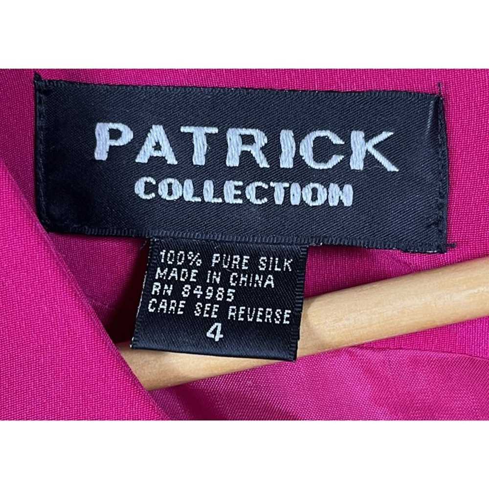 Vintage Patrick Collection 100% Silk Fuchsia Maxi… - image 3