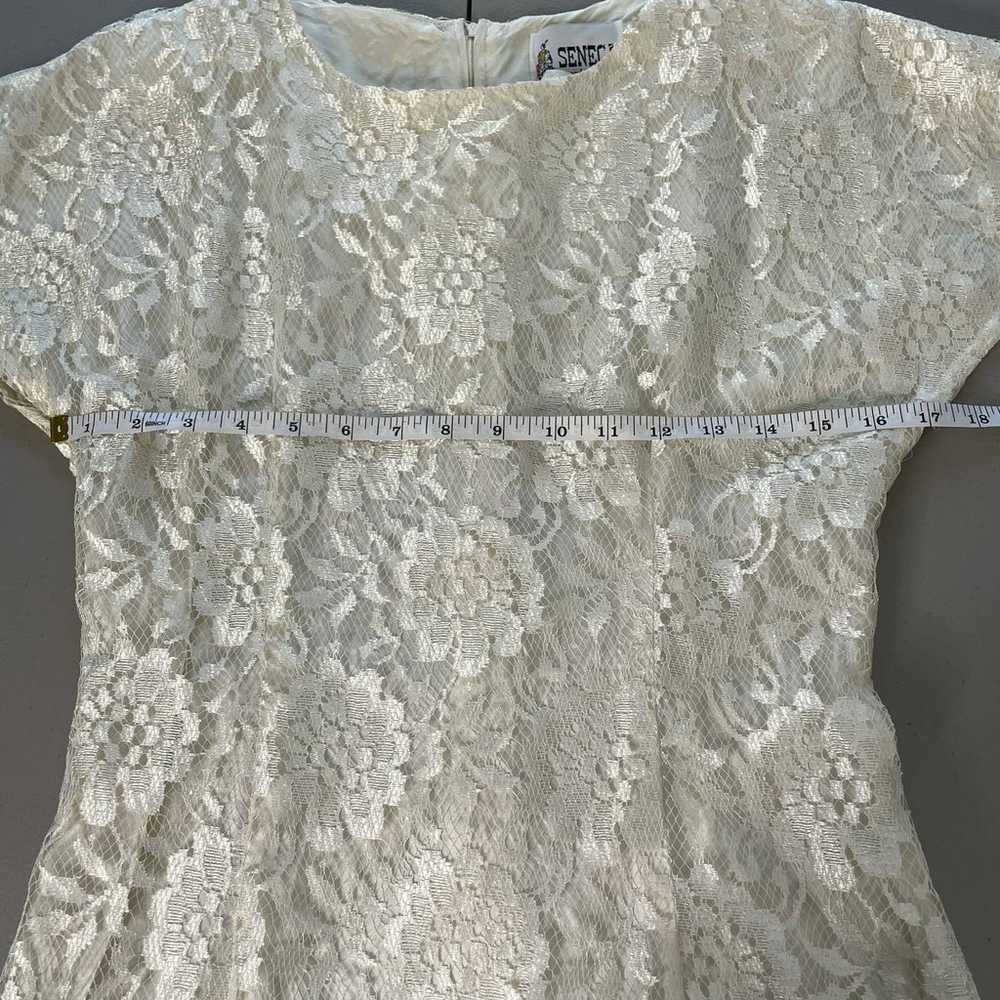 Women's Seneca Vintage Cream Lace Dress Wedding  … - image 11