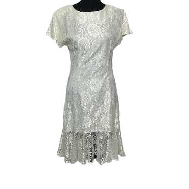 Women's Seneca Vintage Cream Lace Dress Wedding  … - image 1