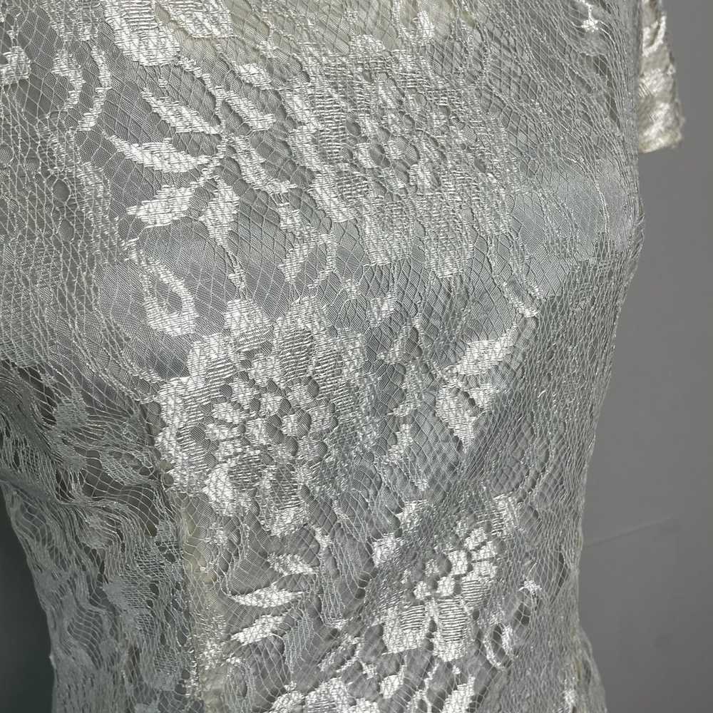 Women's Seneca Vintage Cream Lace Dress Wedding  … - image 3