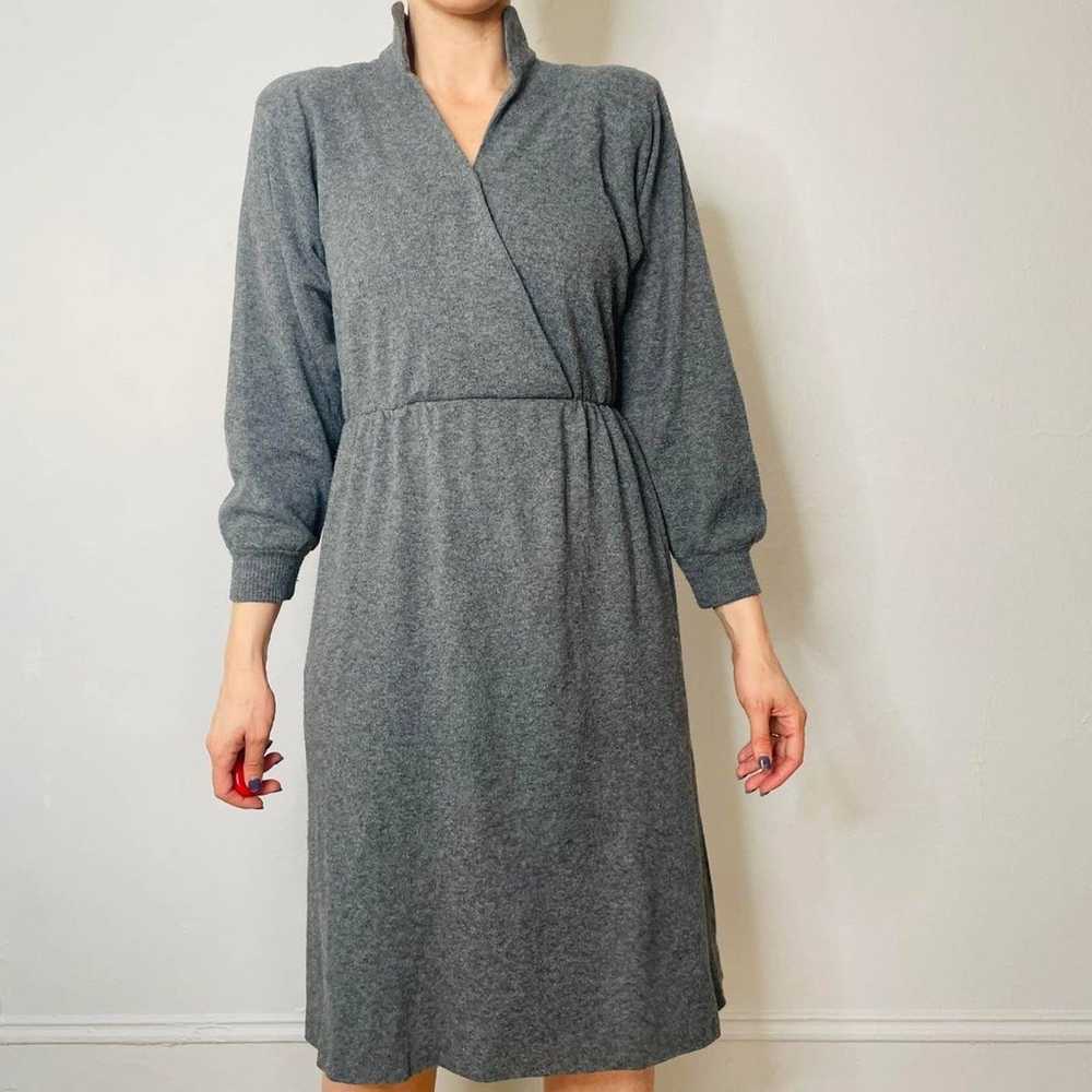 Vintage Willi of California Gray Sweater Dress - image 2