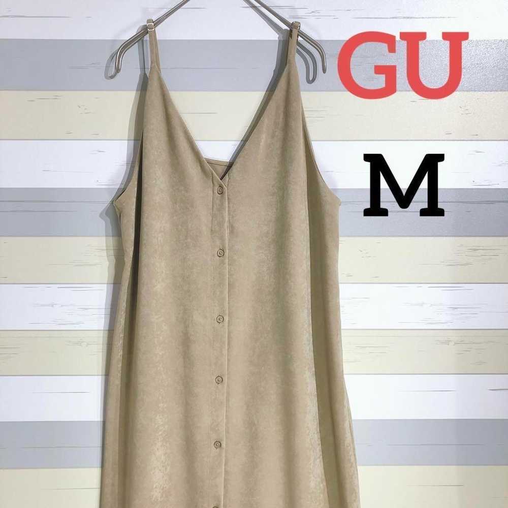 【GU】One-piece cami long elegant velvet-like M - image 1