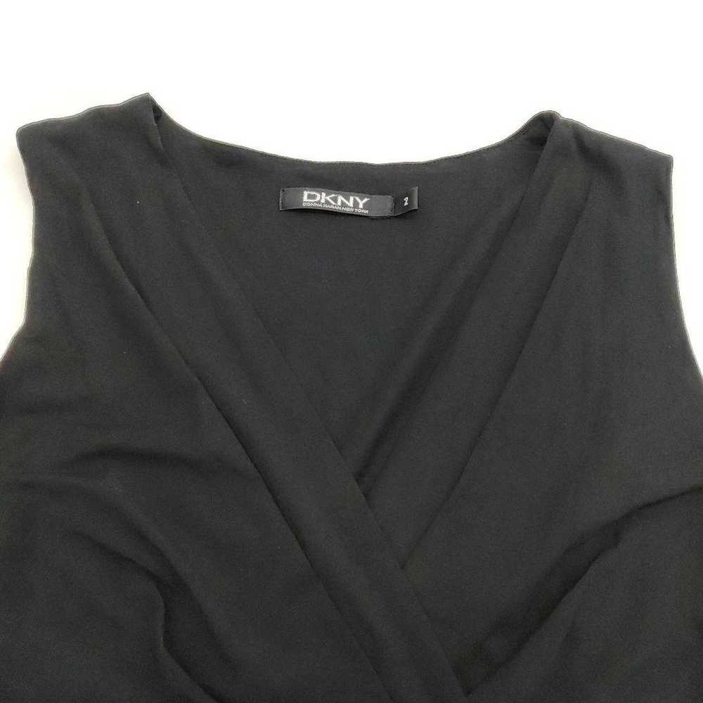 DKNY Donna Karan New York Cashmere Wrap Dress M 6… - image 4