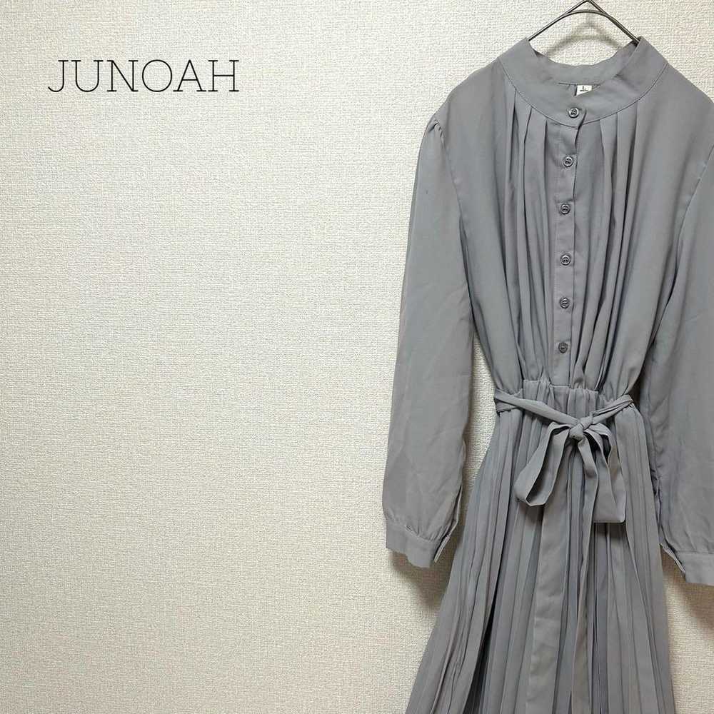 【JUNOAH】Junoa One-piece Long Length Ribbon Pleats… - image 1