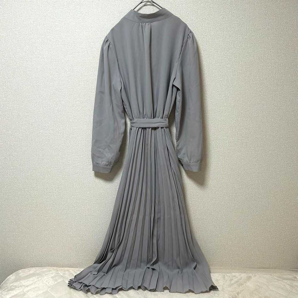 【JUNOAH】Junoa One-piece Long Length Ribbon Pleats… - image 4