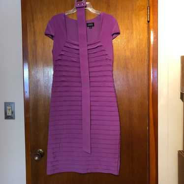 ADRIANNA PAPELL DRESS SIZE 14 PINK-PURPLE WITH A … - image 1