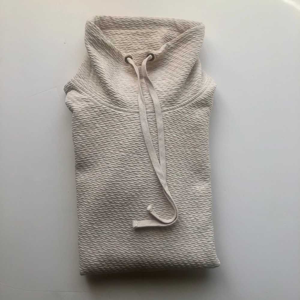 Doe & Rae Drawstring Funnel Neck Pullover Heather… - image 7