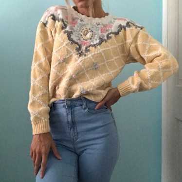 Vintage Chunky Knit Sweater - image 1