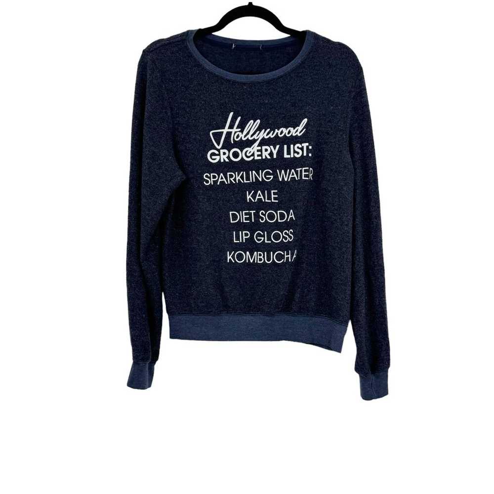 Wildfox Hollywood Grocery List Baggy Beach Jumper… - image 4