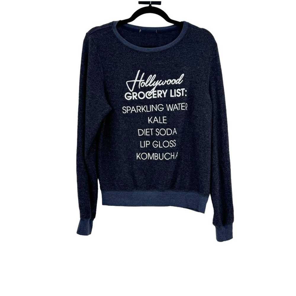 Wildfox Hollywood Grocery List Baggy Beach Jumper… - image 7