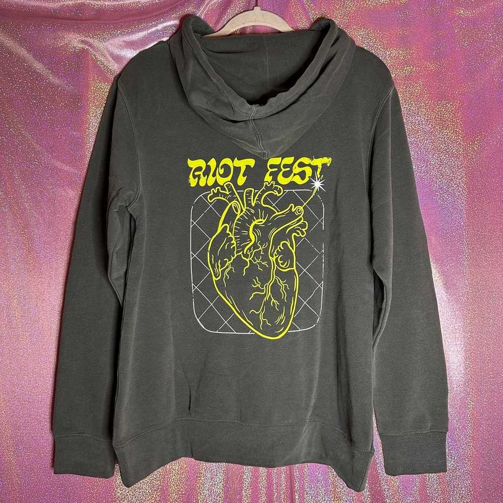 Riot Fest Music Festival Heart Grenade Hoodie - image 1