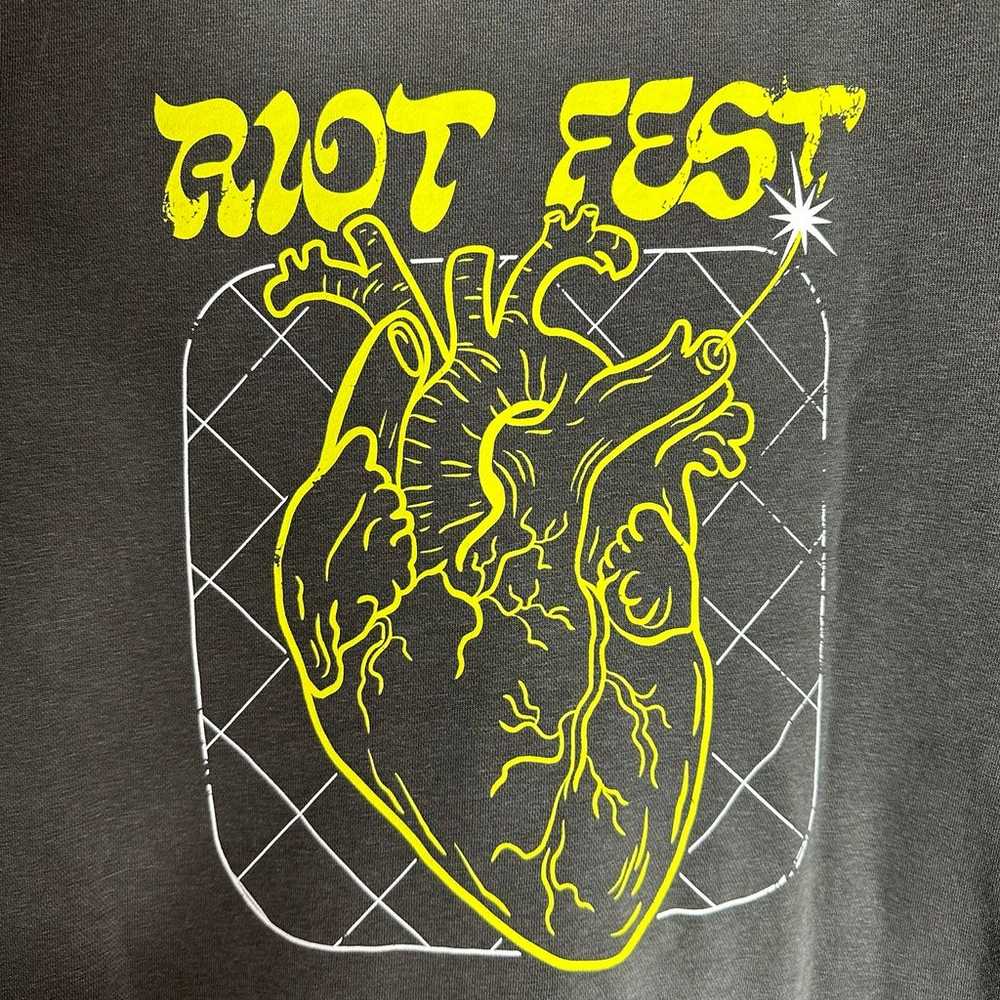 Riot Fest Music Festival Heart Grenade Hoodie - image 2