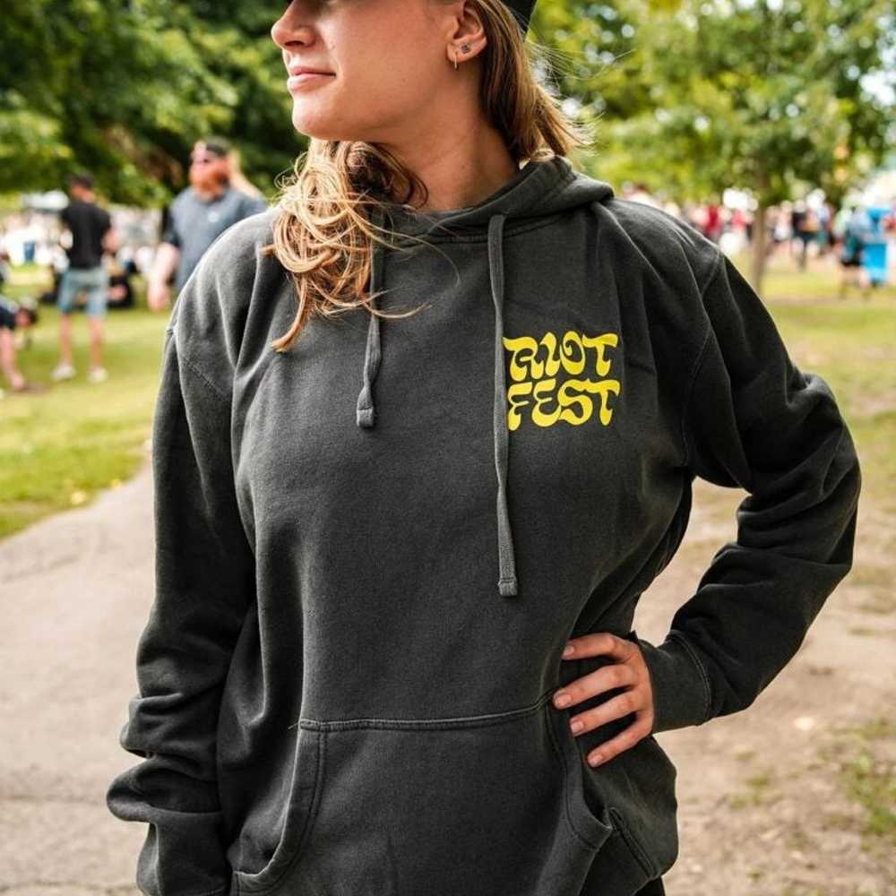 Riot Fest Music Festival Heart Grenade Hoodie - image 4