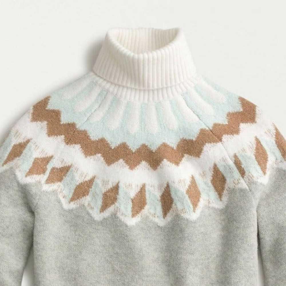 New J. crew Fair Isle Turtleneck Sweater - image 10