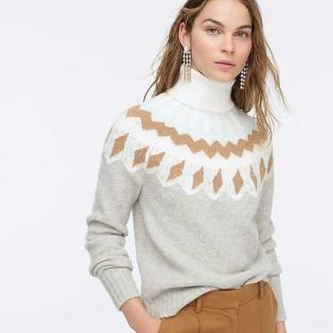 New J. crew Fair Isle Turtleneck Sweater - image 1