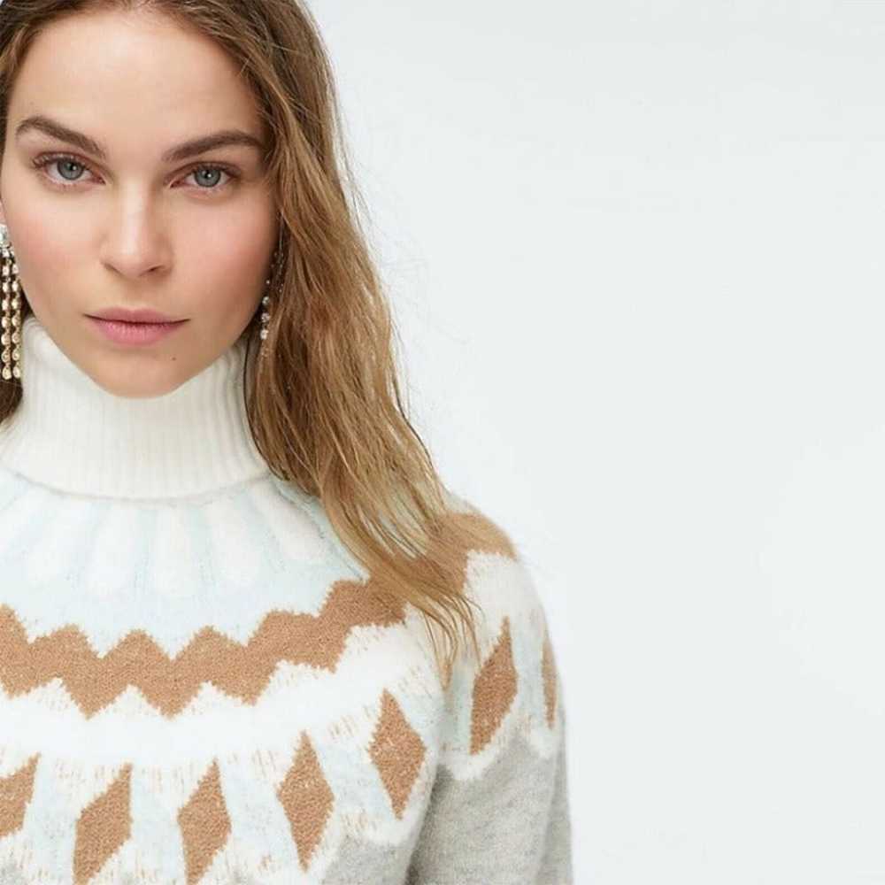 New J. crew Fair Isle Turtleneck Sweater - image 2