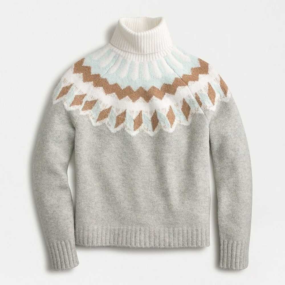 New J. crew Fair Isle Turtleneck Sweater - image 5