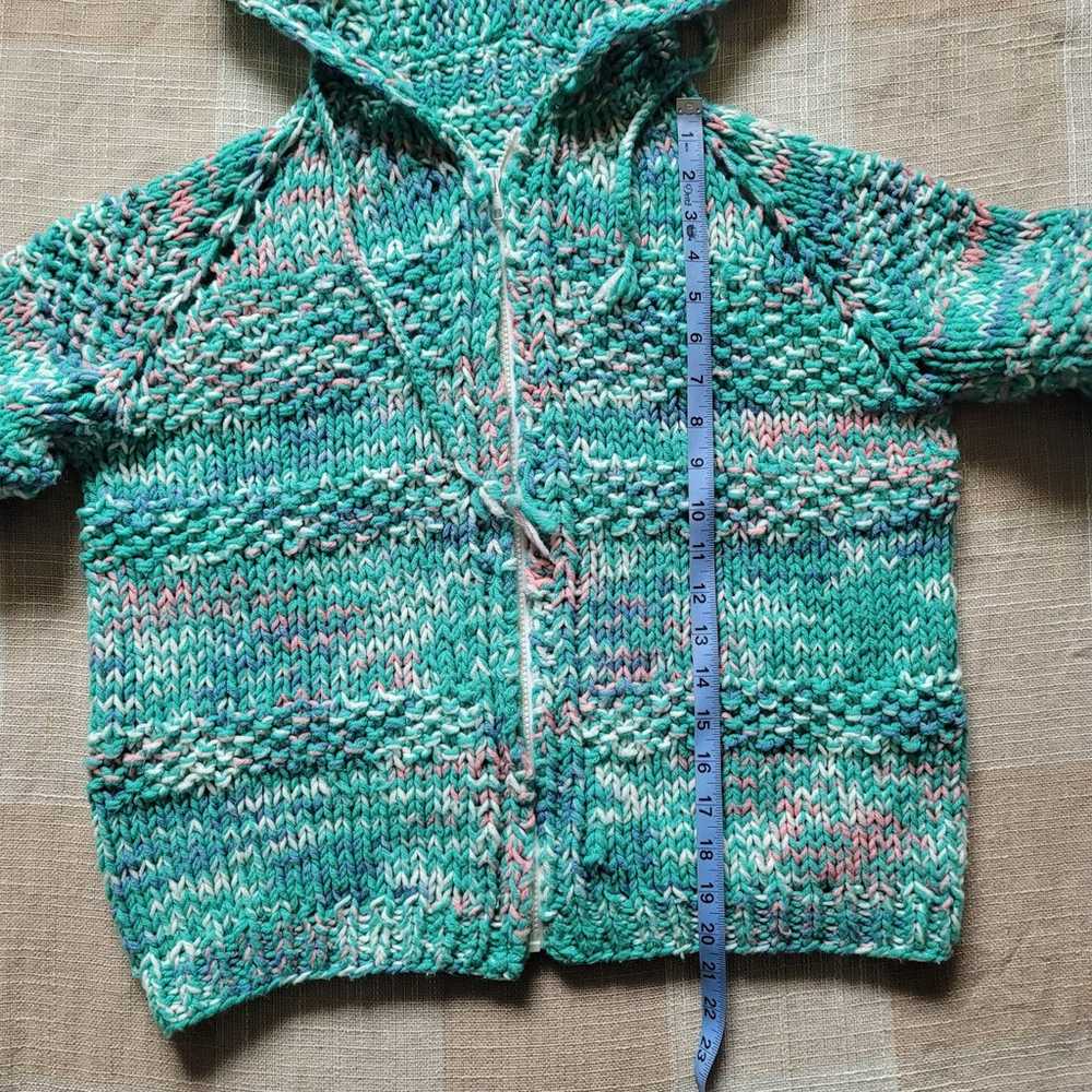 Vintage Hand Knit Hoodie - image 6