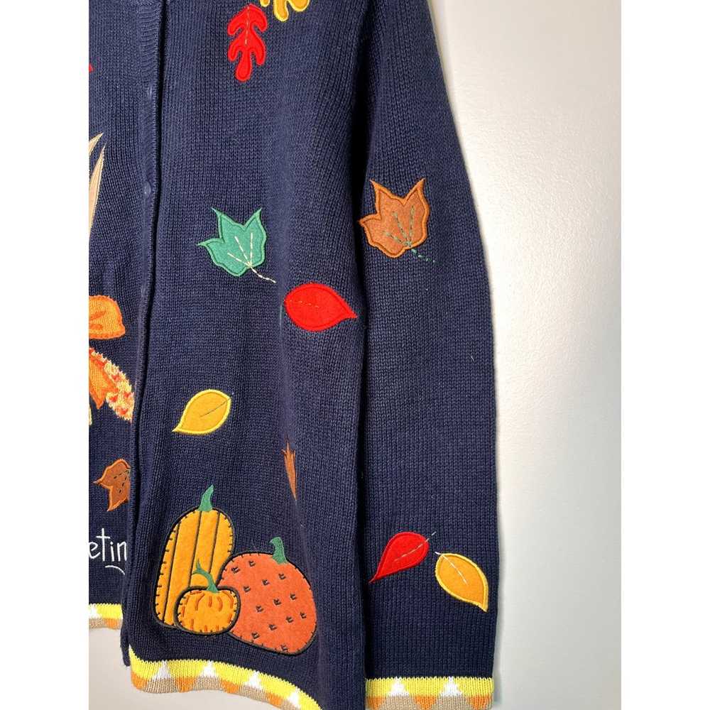 Vintage 1990s Quacker Factory Autumn Leaves Greet… - image 4