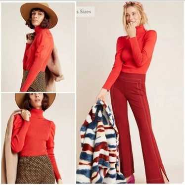 ANTHROPOLOGIE Puff-Sleeved Turtleneck - image 1