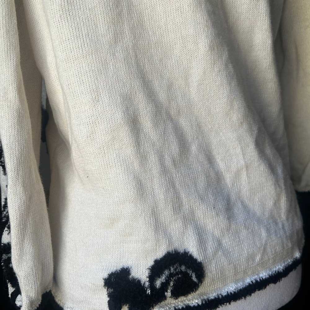 Michael Simon Skunk Print Sweater/Scarf - image 7