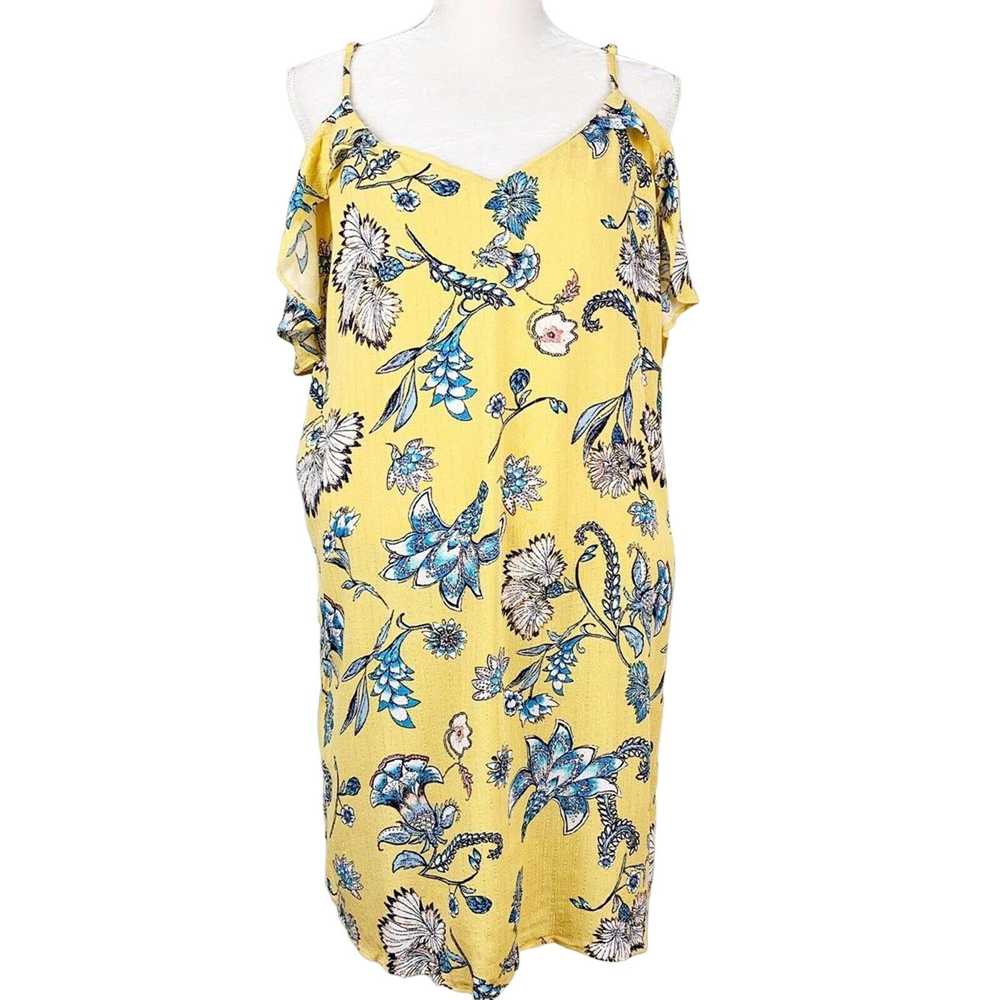 Other Love, Fire Dress XL Ruffle Yellow Floral Co… - image 10