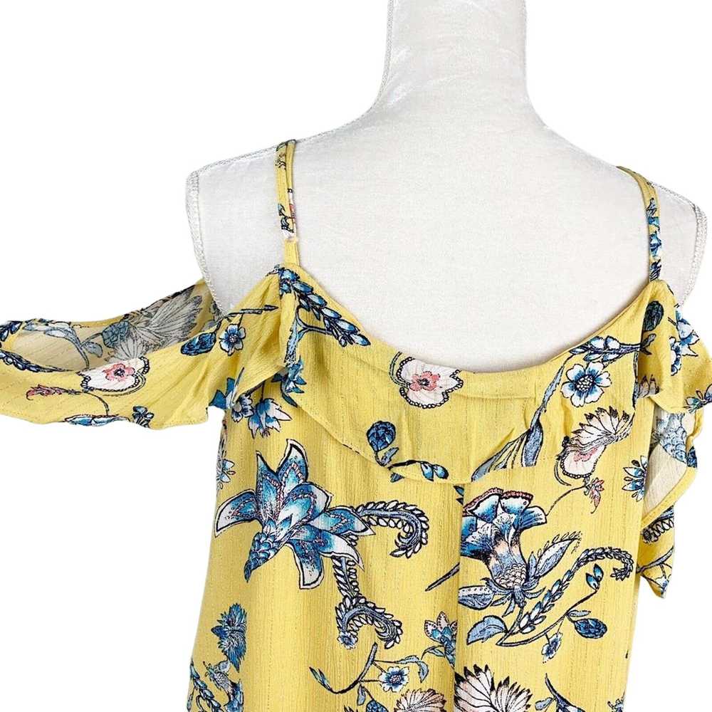 Other Love, Fire Dress XL Ruffle Yellow Floral Co… - image 3